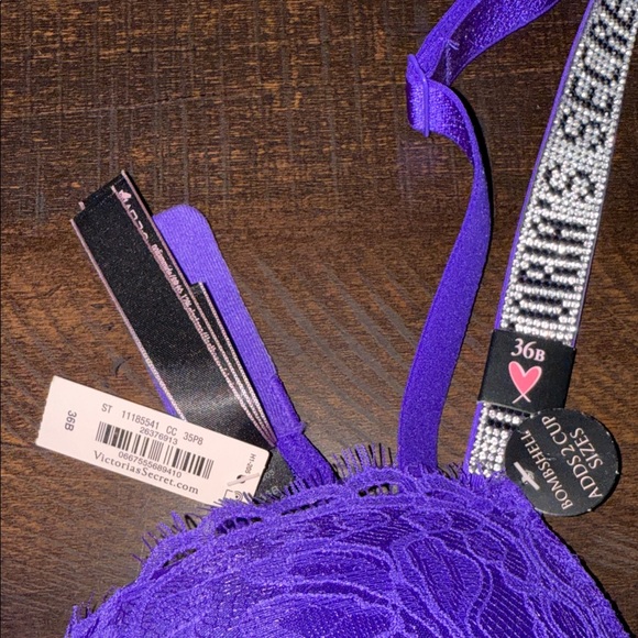 Victoria's Secret Purple Lace Full Coverage Bra - Picture 2 of 2